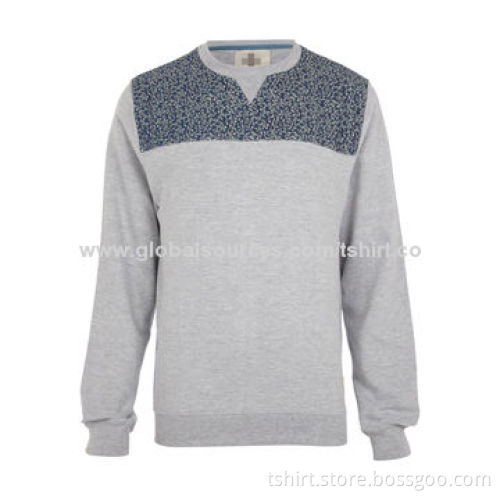 Men's Crew Neck Pullover, Customized Sizes are Accepted